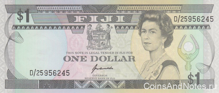 1 доллар 1993 года. Фиджи. р89