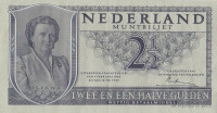 Банкнота 2 1/2 гульдена 1949 года. Нидерланды. р73