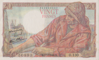 20 франков 17.05.1944 года. Франция. р100а