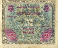 5 марок 1944 года. Германия. Советская зона оккупации. р193d