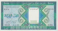 1000 угия 1989 года. Мавритания. р7А
