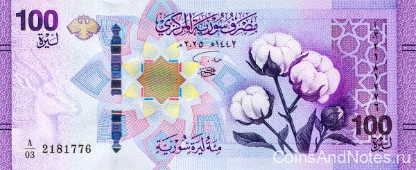 100 фунтов 2025 года. Сирия. рW122