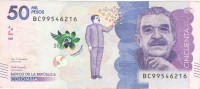 50000 песо 2018 года. Колумбия. р462(18)