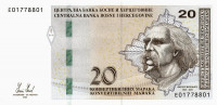 20 марок 2012 года. Босния и Герцеговина. р83а