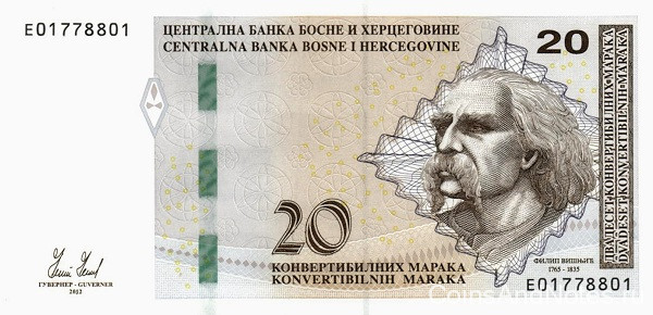 20 марок 2012 года. Босния и Герцеговина. р83а