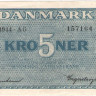 5 крон 1944 года. Дания. р35а