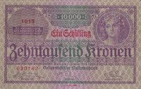 Банкнота 1 шиллинг 02.01.1924 года. Австрия. р87