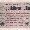 50 миллионов марок 1923 года. Германия. р109d(2-2)