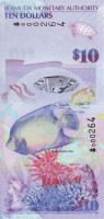 Банкнота 10 долларов 2009 года. Бермудские острова. р59а