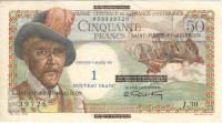 1 франк 1960 года. Сен-Пьер и Микелон. р30b