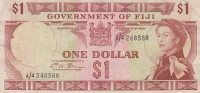 Банкнота 1 доллар 1971 года. Фиджи. р65b