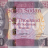 1000 фунтов 2020 года. Южный Судан. рW17