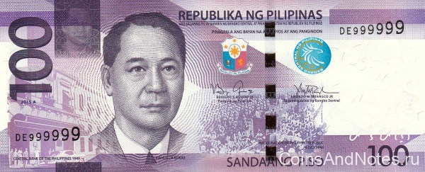 100 песо 2015 года. Филиппины. р new