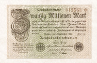 20 миллионов марок 1923 года. Германия. р108b(2)