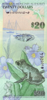 Банкнота 20 долларов 2009 года. Бермудские острова. р60а