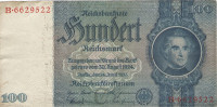 100 рейхсмарок 24.06.1935 года. Германия. р183