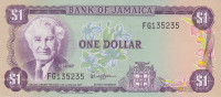 1 доллар 1982-1986 годов. Ямайка. р64а