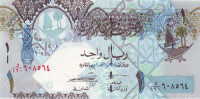 Банкнота 1 риал 2008 года. Катар. р28