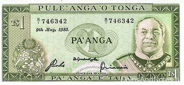 1 паанга 1985 года. Тонга. р19с