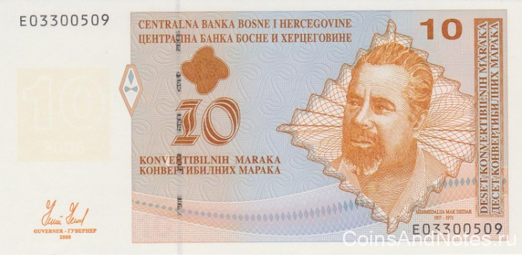 10 марок 2008 года. Босния и Герцеговина. р72