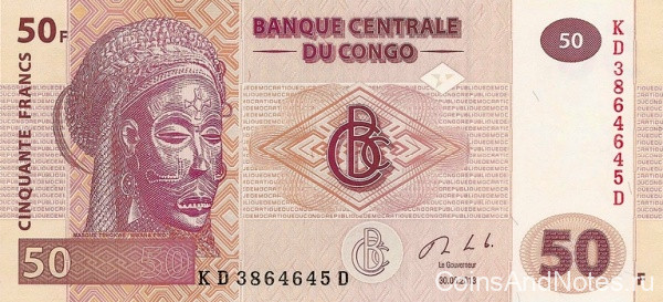 50 франков 30.06.2013 года. Конго. р new