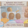 500 франков 2002 года. Экваториальная Гвинея. р506F(d)