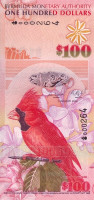 Банкнота 100 долларов 2009 года. Бермудские острова. р62а