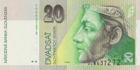 Банкнота 20 крон 2006 года. Словакия. р20g