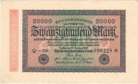 20 000 марок 1923 года. Германия. p85c