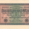 20 000 марок 1923 года. Германия. p85c