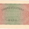 20 000 марок 1923 года. Германия. p85c