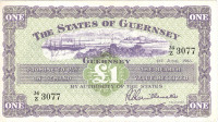 1 фунт 1963 года. Гернси. р43b