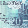 20 марок 1993 года. Финляндия. р123(2)
