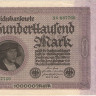 100 000 марок 01.02.1923 года. Германия. р83