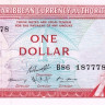 1 доллар 1965 года. Карибские острова. р13g