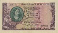 Банкнота 20 рандов 1962-1965 годов. ЮАР. р108А