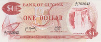 1 доллар 1966-1992 годов. Гайана. р21g(2)