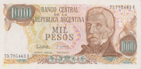 1000 песо 1976-1983 годов. Аргентина. р304d(2)
