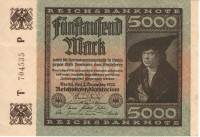 5000 марок 02.12.1922 года. Германия. р81b(2)