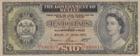 10 долларов 1975 года. Белиз. р36b