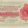 5 фунтов 1960 года. Фолклендские острова. р9а