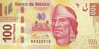 100 песо 2013 года. Мексика. р124