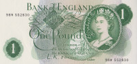 1 фунт 1960-1977 годов. Великобритания. р374а