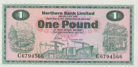 Банкнота 1 фунт 1978 года. Северная Ирландия. р187с