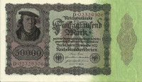 50 000 марок 19.11.1922 года. Германия. р80