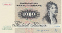 Банкнота 1000 крон 1992 года. Дания. р53g
