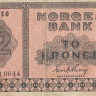 2 кроны 1950 года. Норвегия. р16b