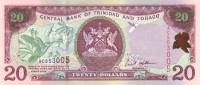 20 долларов 2002 года. Тринидад и Тобаго. р44b