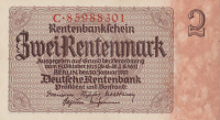 2 рентмарки 1937 года. Германия. р174b(2)