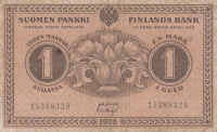 1 марка 1916 года. Финляндия. р19(5)